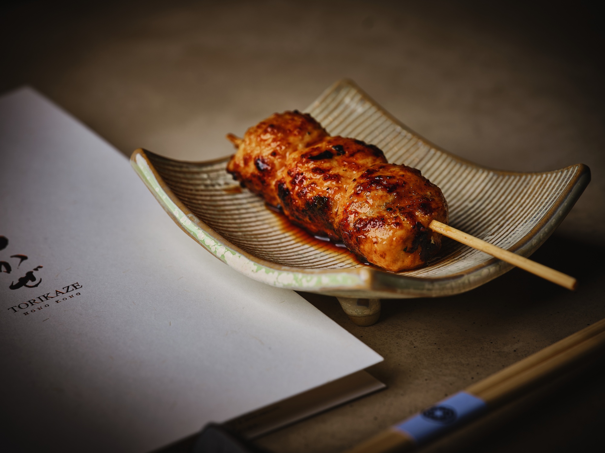 Chicken yakitori is the star at Torikaze. Photographer: Torikaze