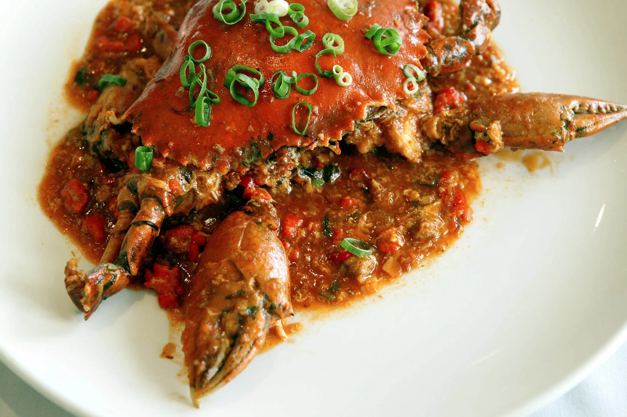 Chilli crab.
