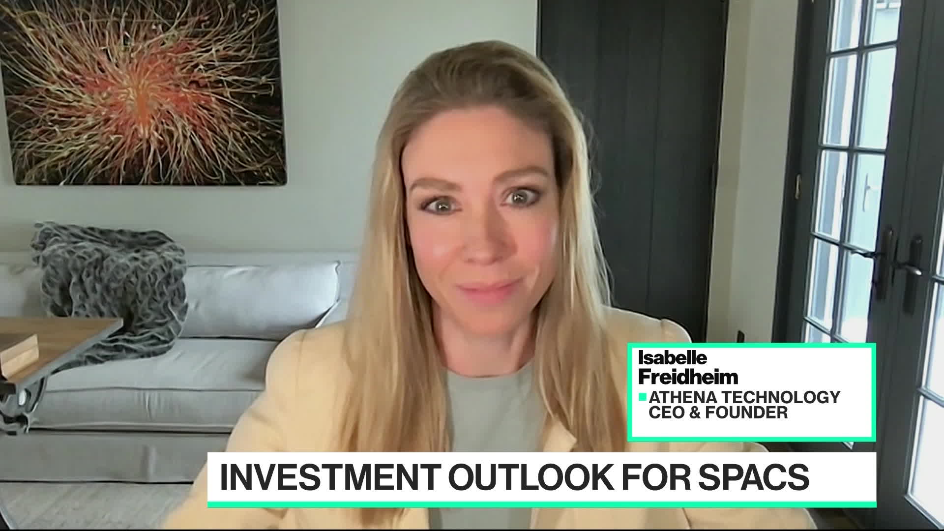 Watch Athena Technology CEO on SPAC Outlook Bloomberg