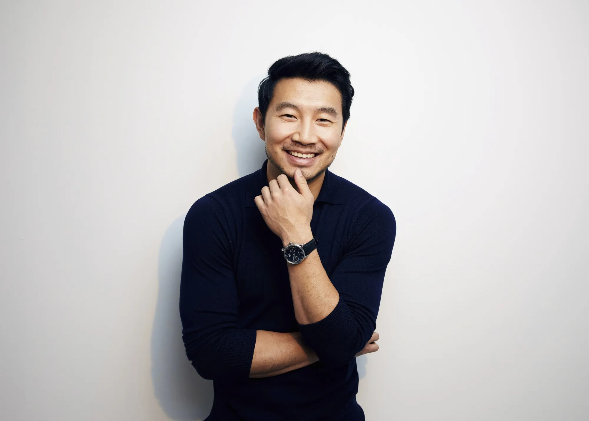 Simu Liu poses for a portrait in New York on Nov. 22, 2021. Liu was named as a breakthrough entertainer of the year by the Associated Press. (Photo by Taylor Jewell/Invision/AP)