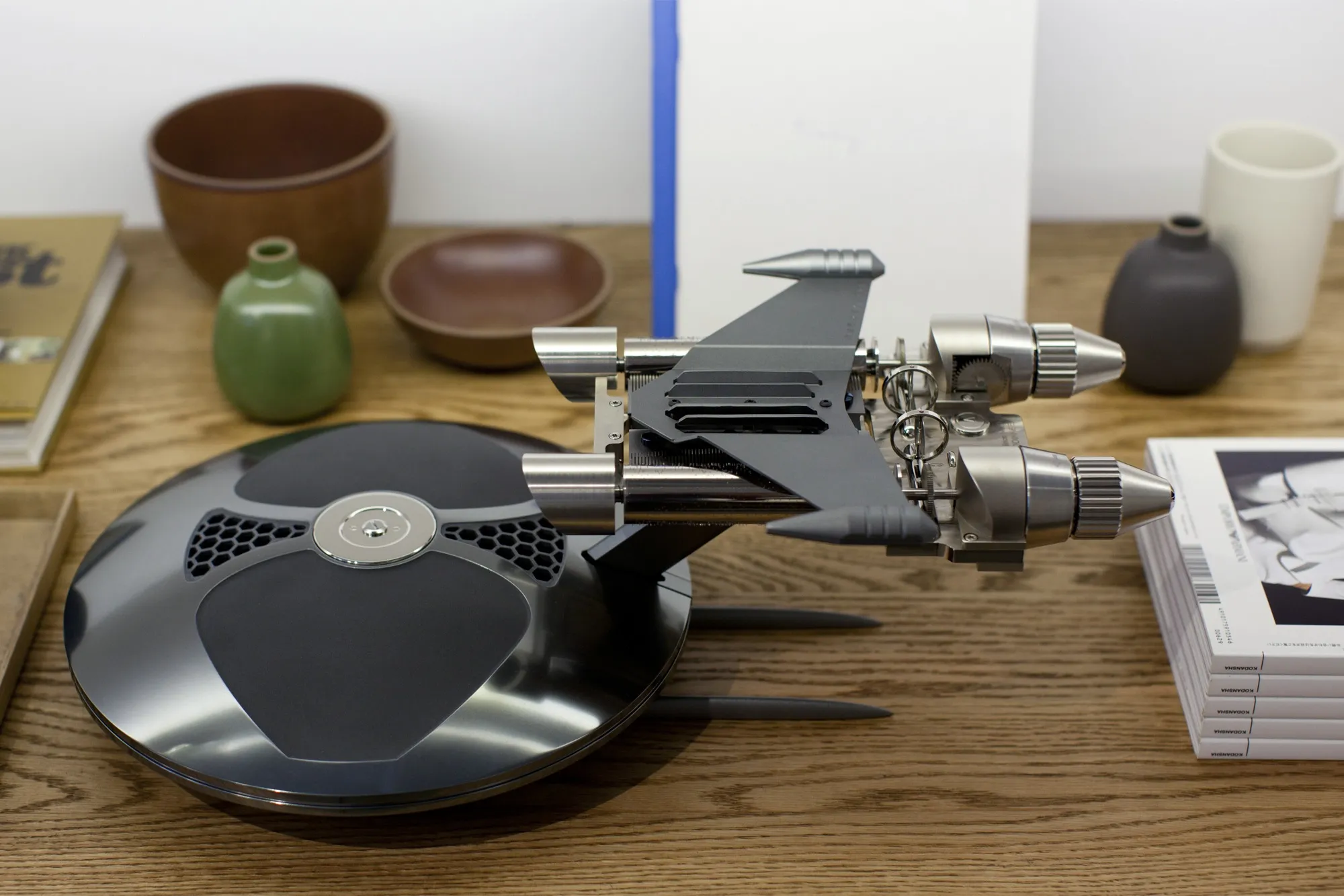 A Spaceship-Shaped Mechanical Music Box Plays Sci-Fi and Rock n