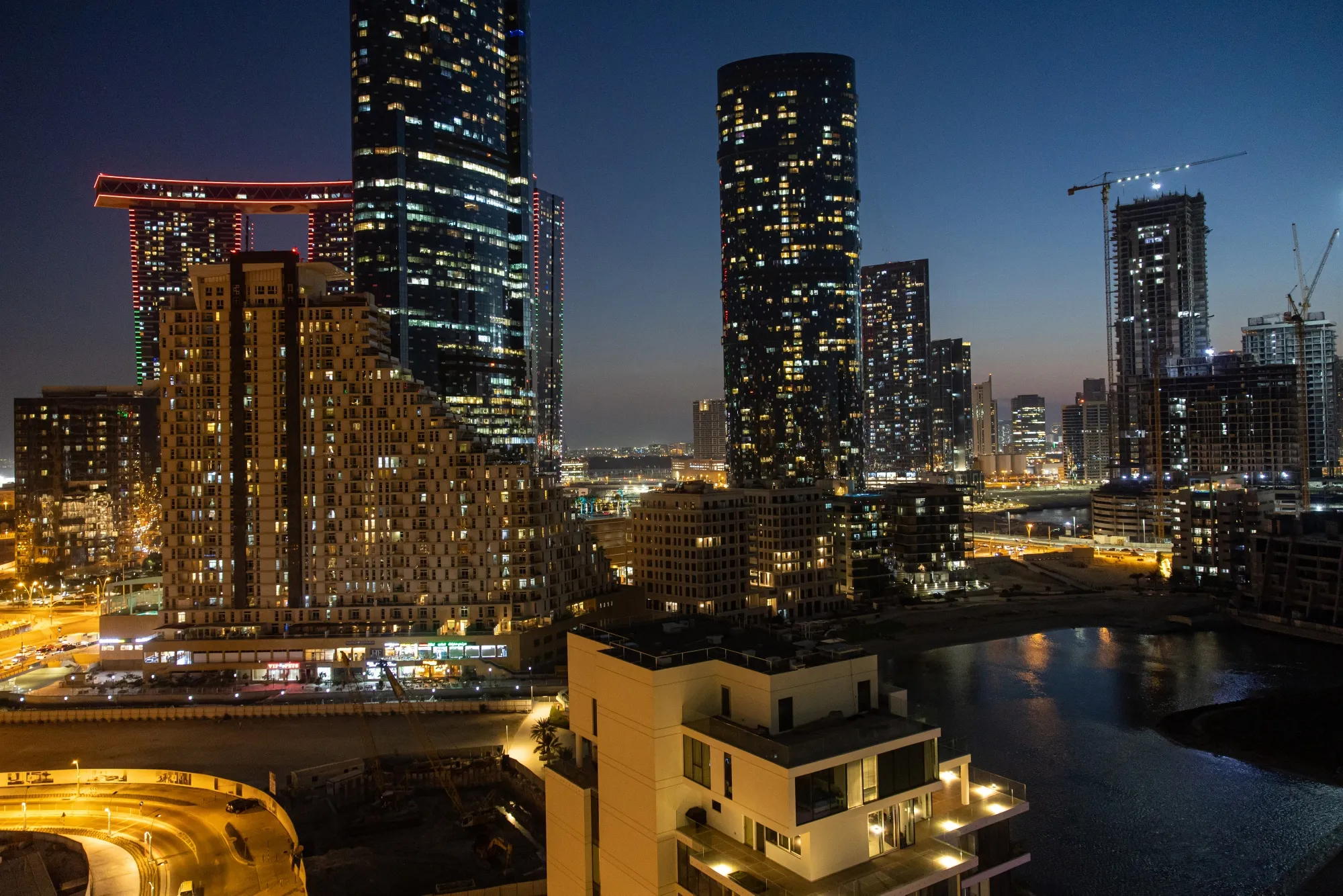 Residential buildings in Abu Dhabi.