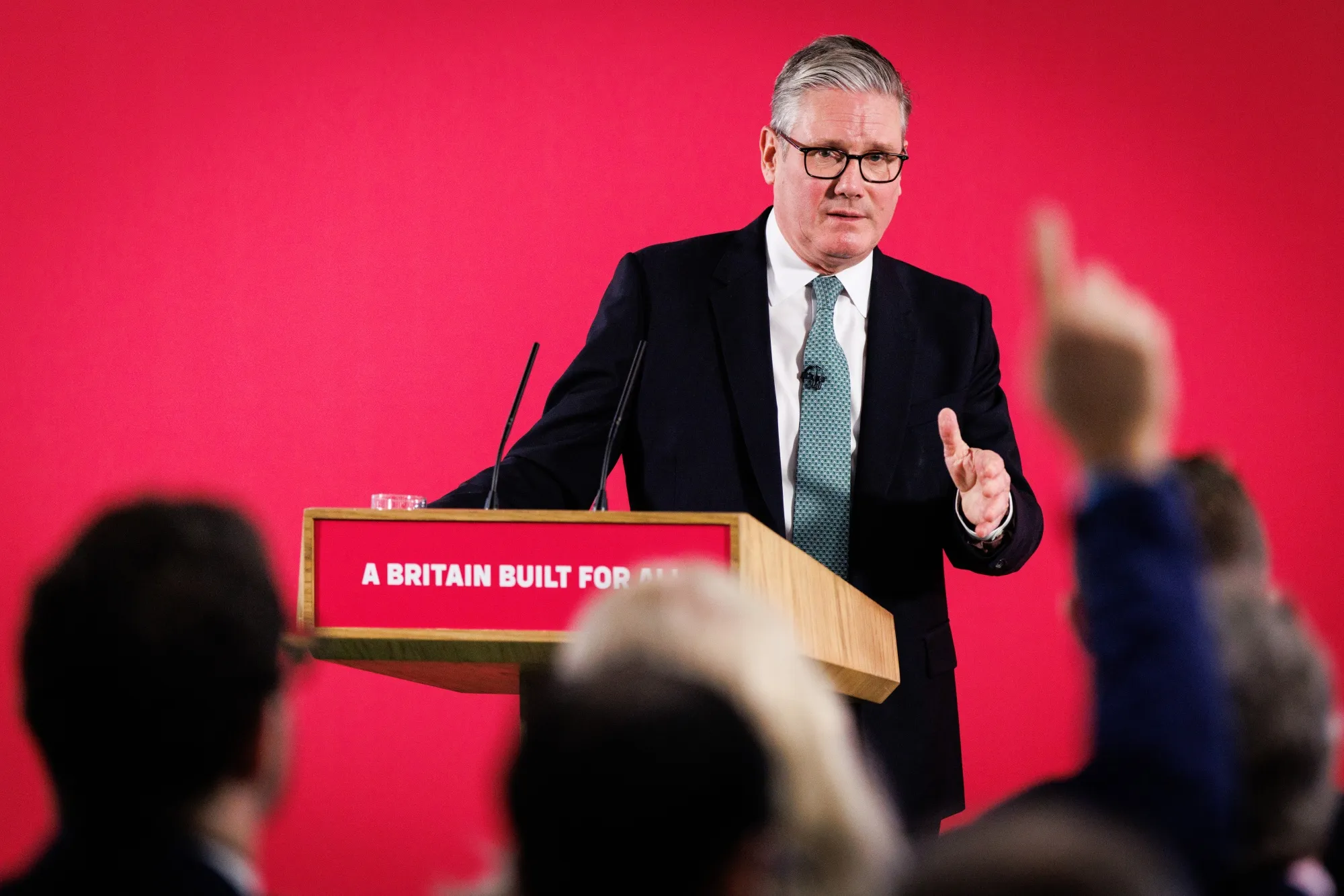 Keir Starmer delivers a speech in London on Dec. 1.