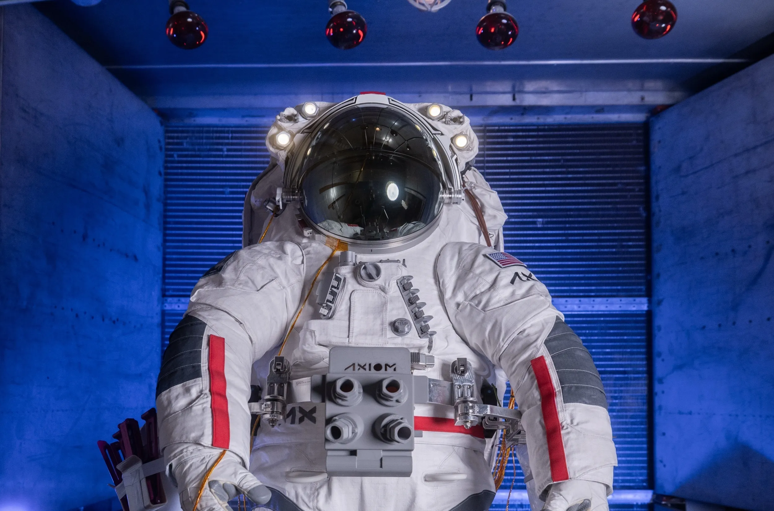 The Axiom Space AxEMU spacesuit.
