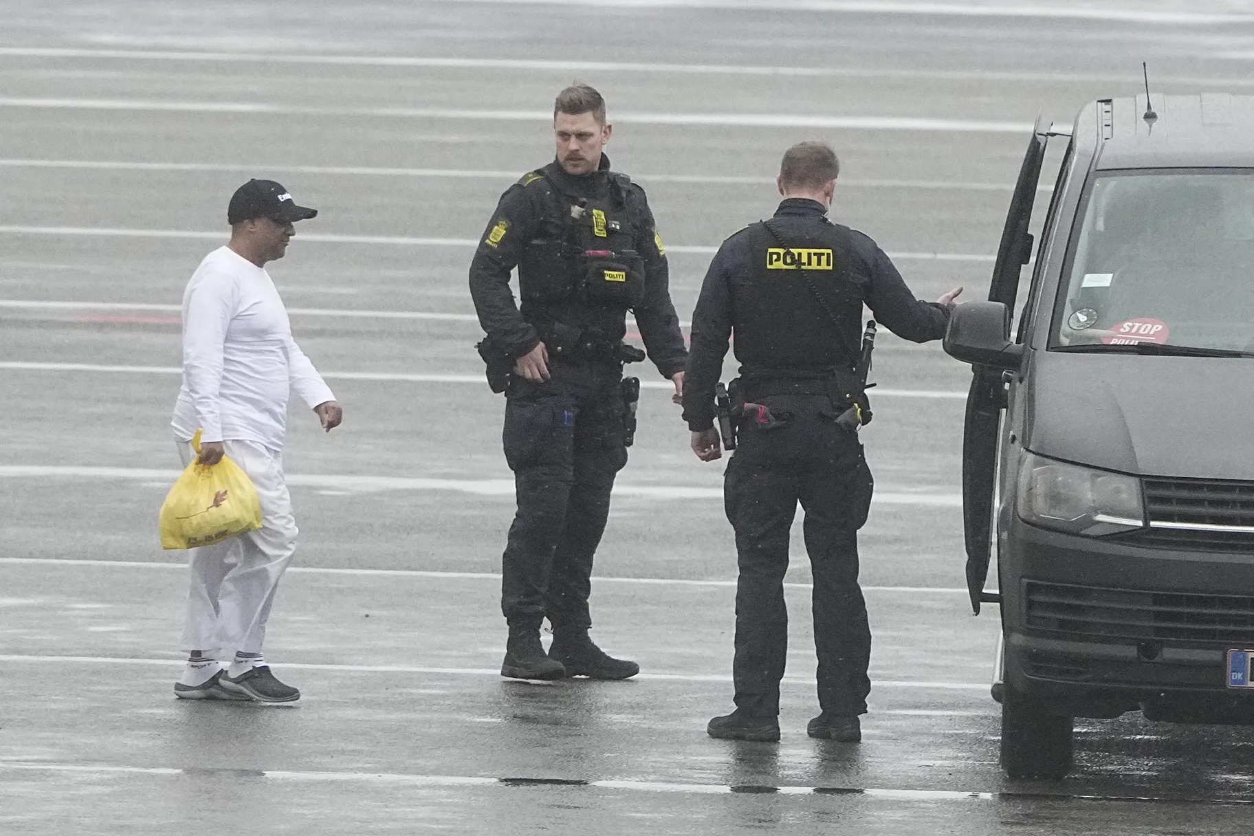 Sanjay Shah arrives at the Kastrup Airport in Copenhagen, Denmark&nbsp;on Dec. 6.