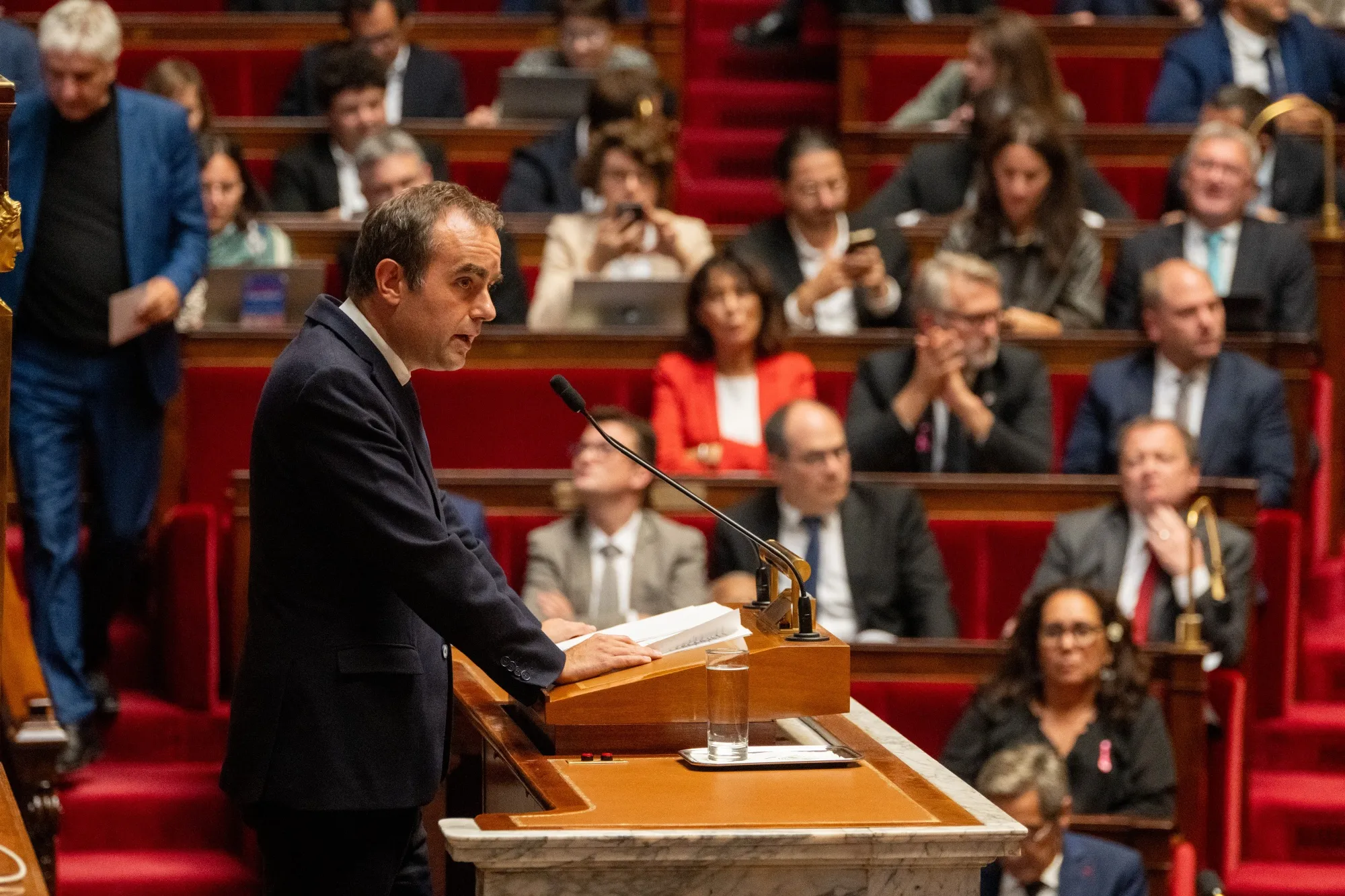 Sebastien Lecornu at the National Assembly, on Oct. 14.
