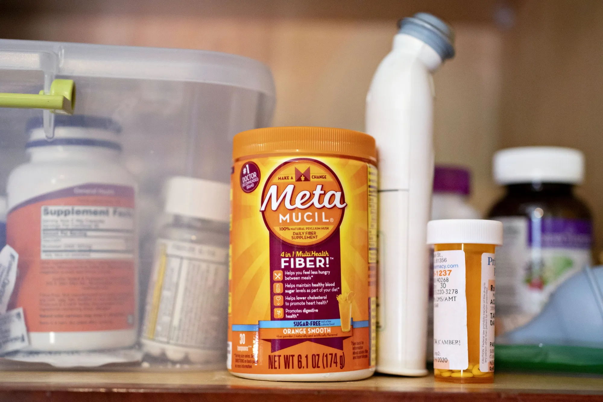 A package of Procter &amp; Gamble Co. Metamucil brand fiber supplements&nbsp;in Tiskilwa, Illinois.