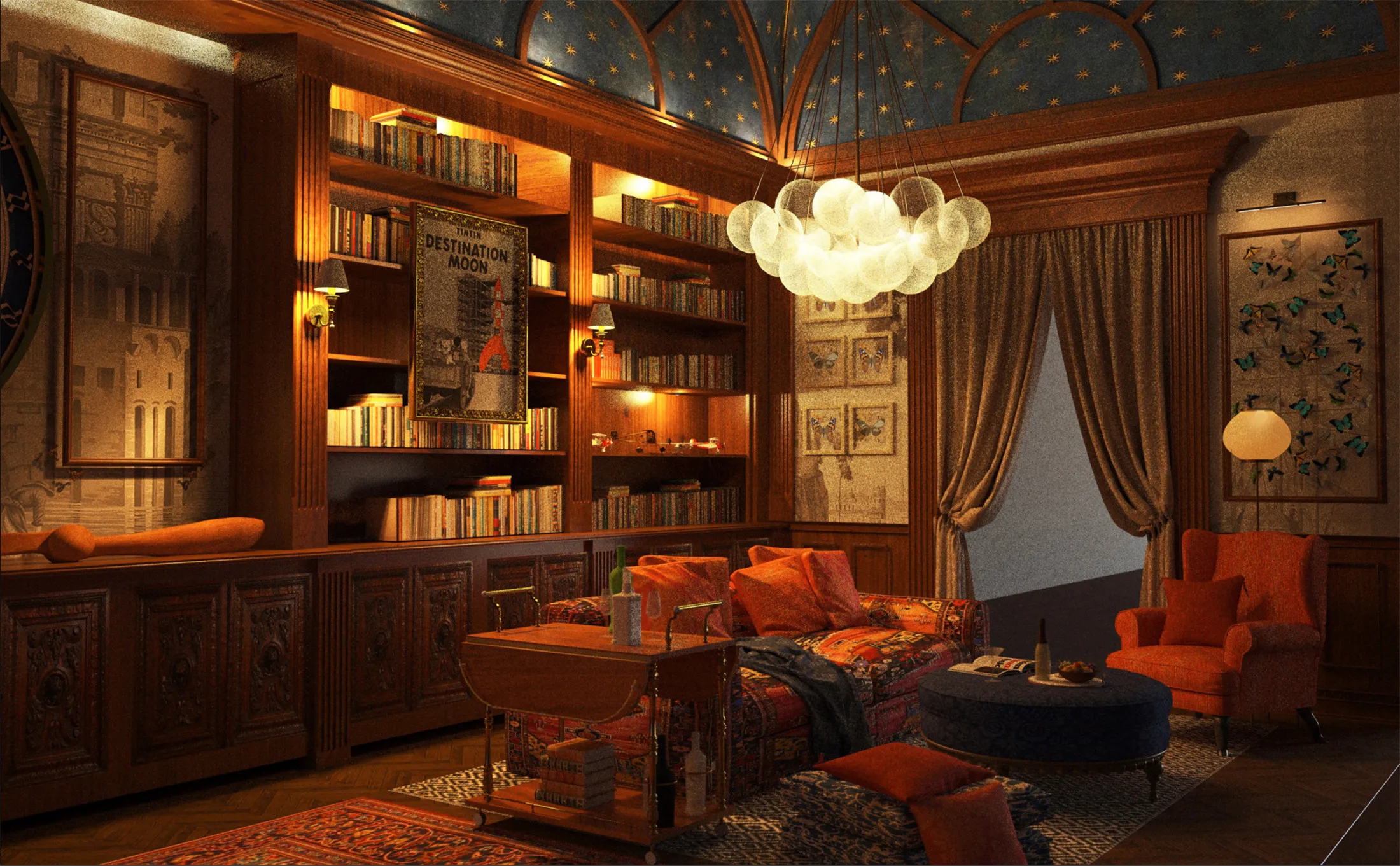 A rendering of one of the planned interiors at Maxwell Tribeca