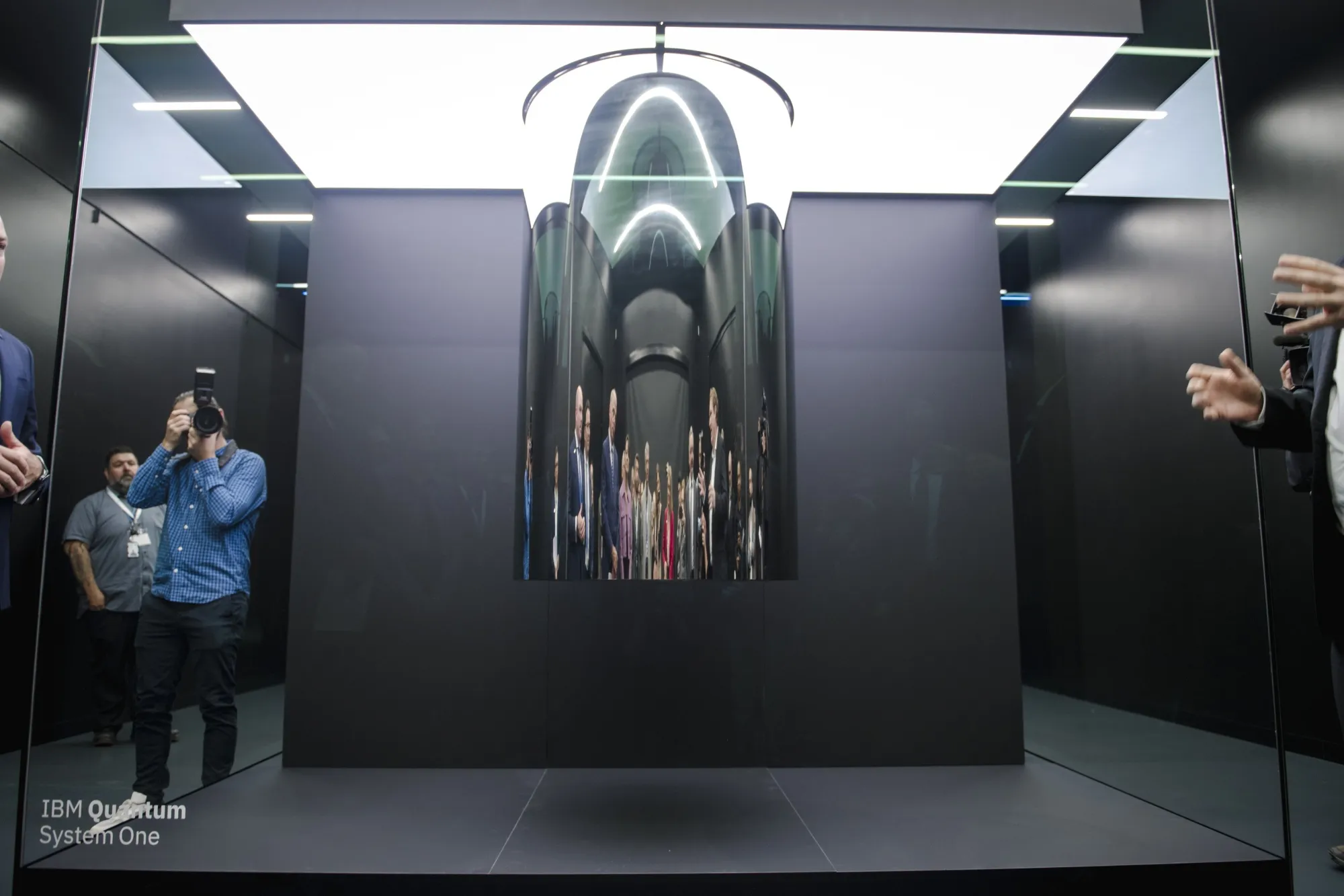 The IBM Quantum System One computer in Bromont, Quebec.