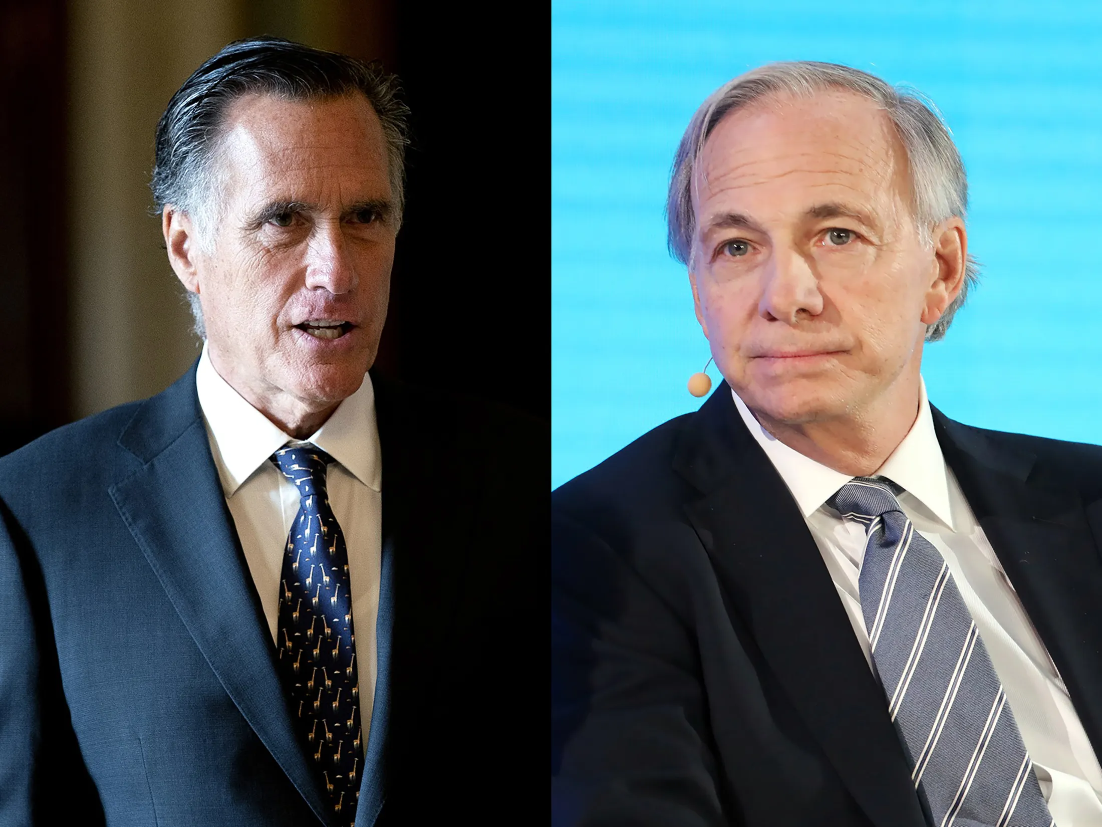 Mitt Romney and Ray Dalio
