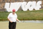 Former U.S. President Donald Trump plays the LIV Golf Invitational - Bedminster at Trump National Golf Club Bedminster