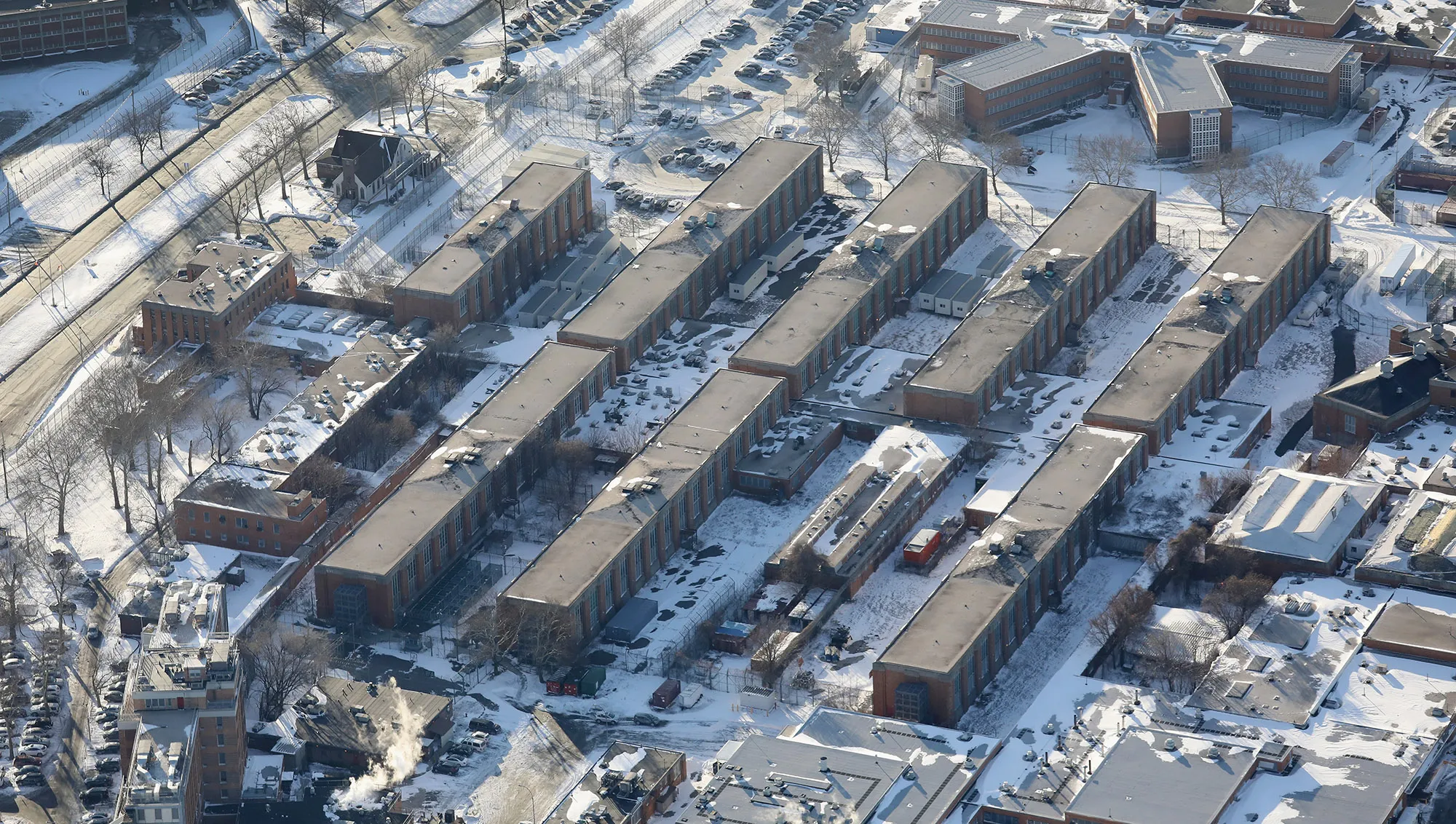 Rikers Island jail complex in the Bronx borough of New York City.&nbsp;