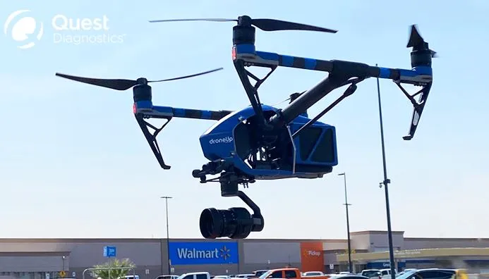 Quest Diagnostics Walmart drone