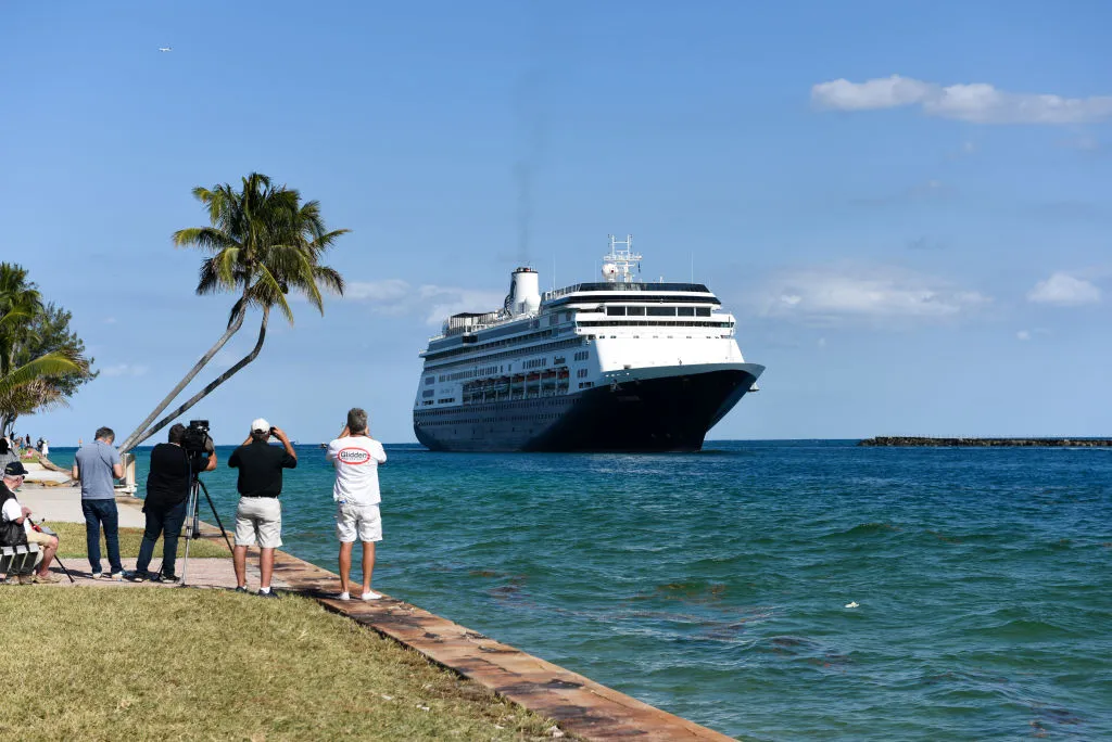 Holland America Line’s Zaandam “death ship” arrives at the Port of Everglades in Fort Lauderdale, Fla., on April 2 following&nbsp;its headline-making coronavirus outbreak.