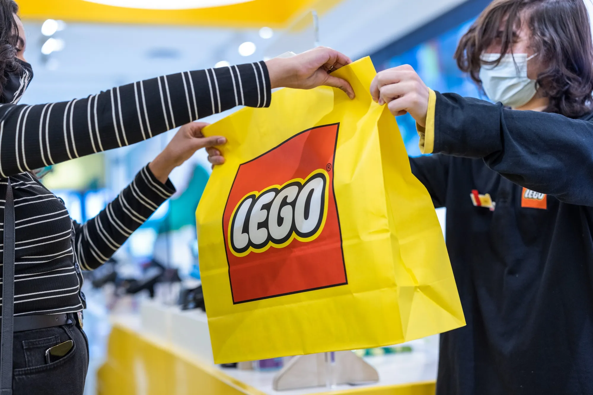 Inside A Lego A/S Store Ahead Of Their Results