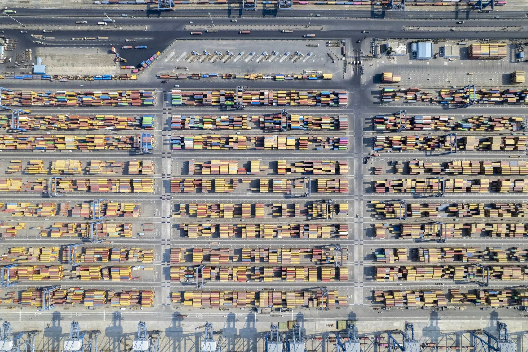 The Mundra Port of Adani Ports and Special Economic Zone Ltd. in Mundra, Gujarat, India.