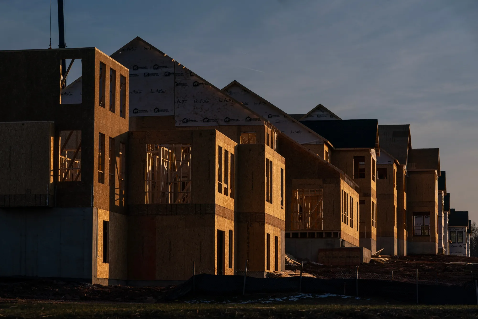 New homes under construction&nbsp;in Aldie, Virginia, in 2024.