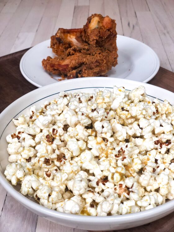 Fried Chicken Meets Popcorn in a Snackable Cure for The Football Blues