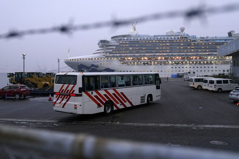 U.S. Evacuate Citizens Onboard Diamond Princess Cruse Ship in Yokohama
