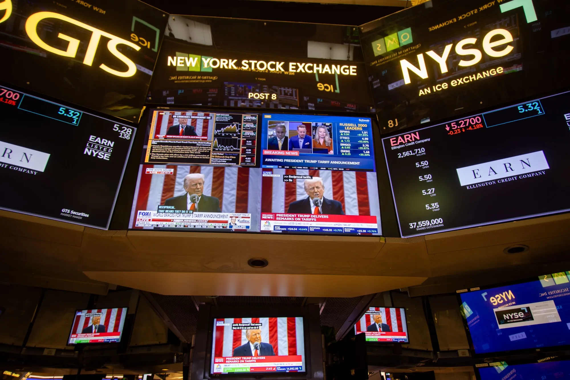 Stock market tumbled on Thursday after President Donald Trump imposed steep American tariffs, fueling fears of a global economic slowdown.