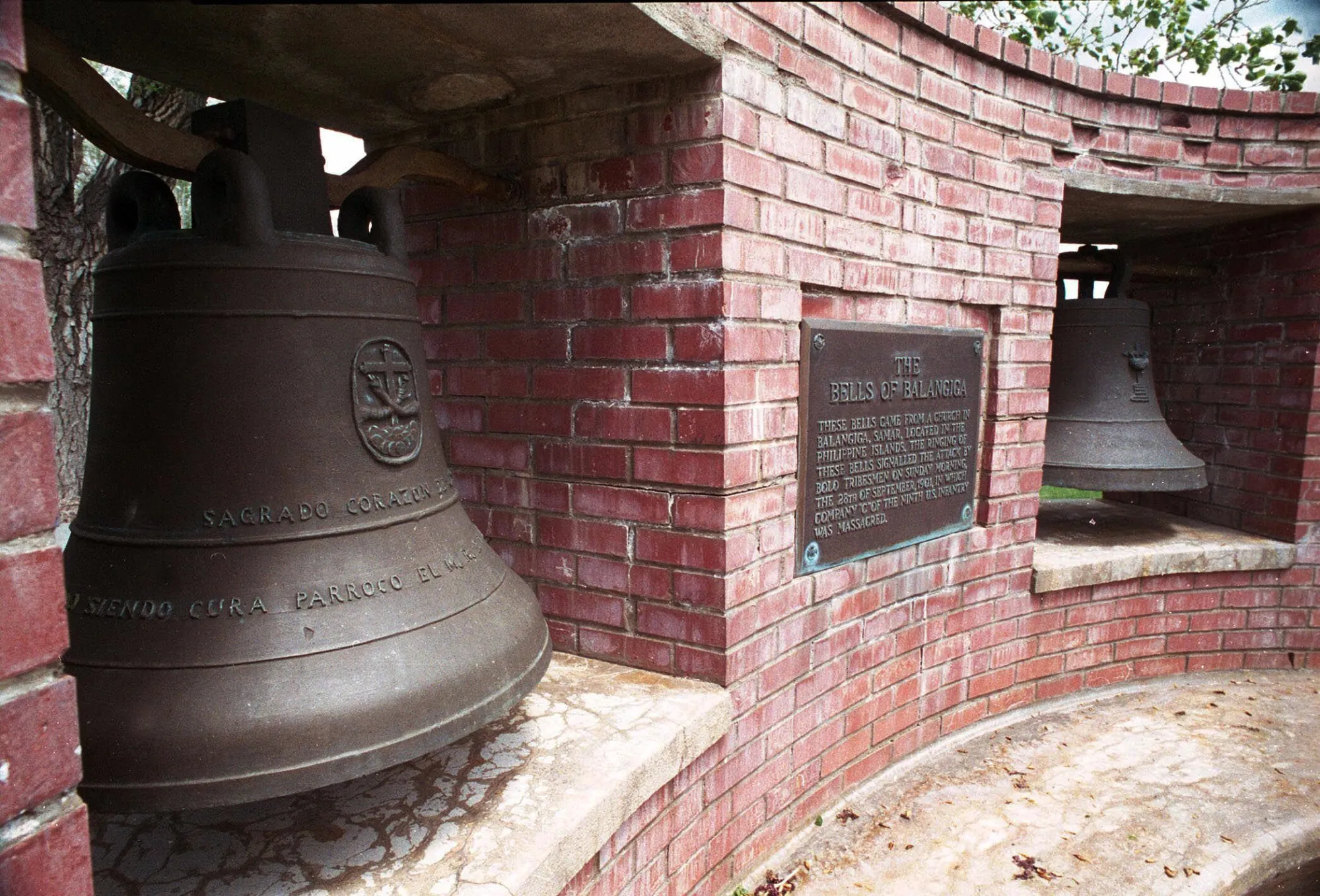 The two of the Bells of Balangiga in 2001.