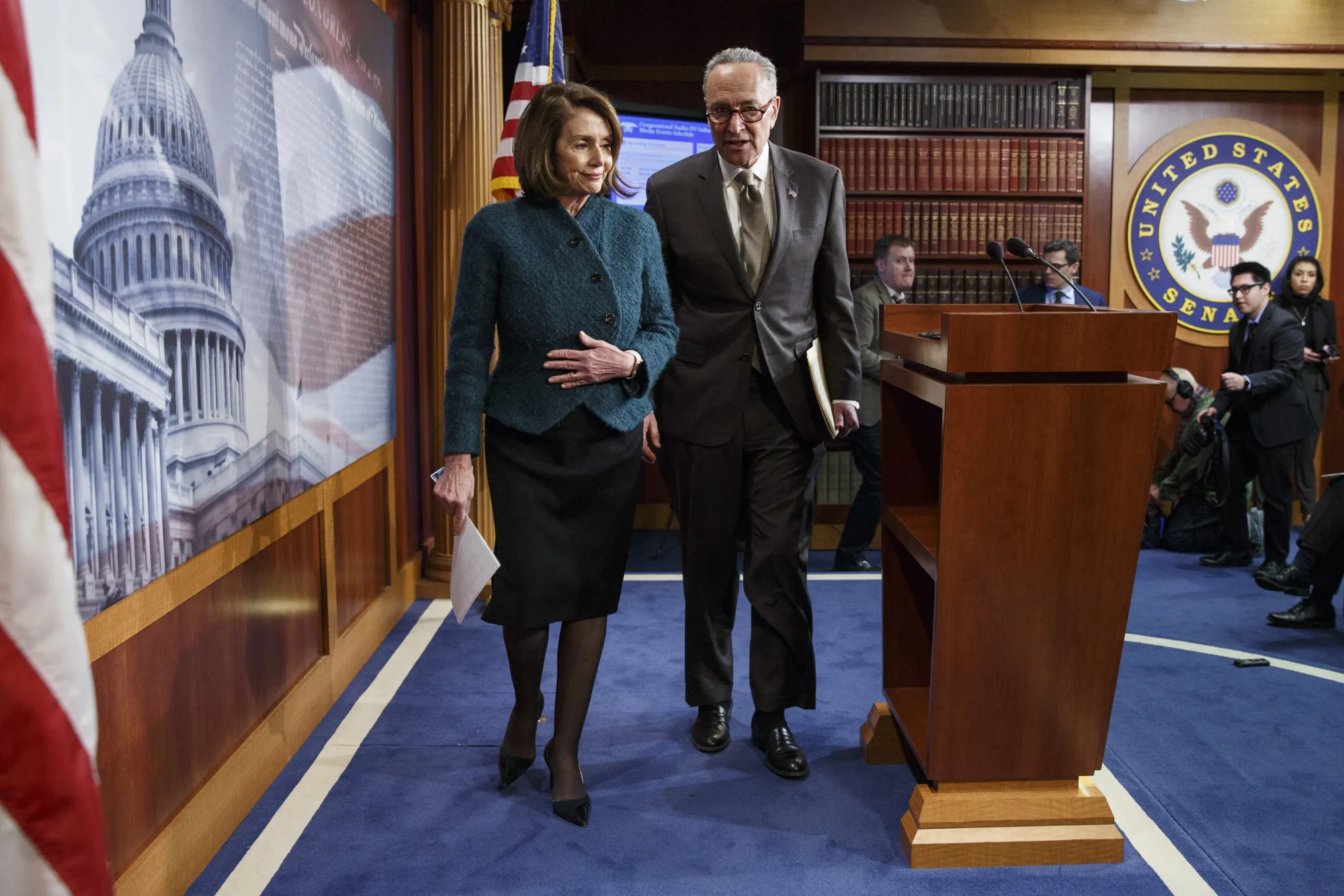 Nancy Pelosi and Chuck Schumer