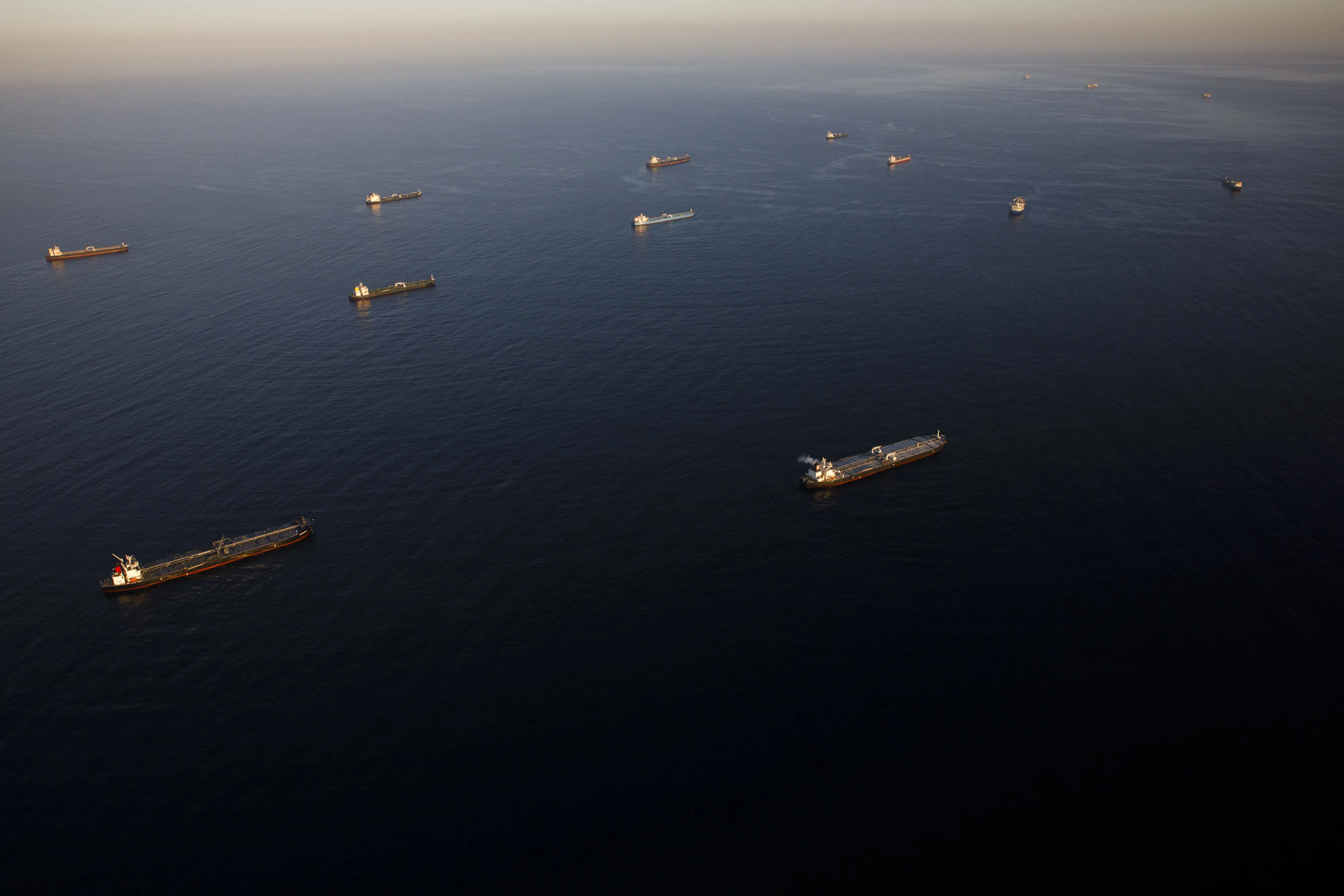 Oil Glut Creates Huge Pile-Up Of Tankers Off West Coast Shores 