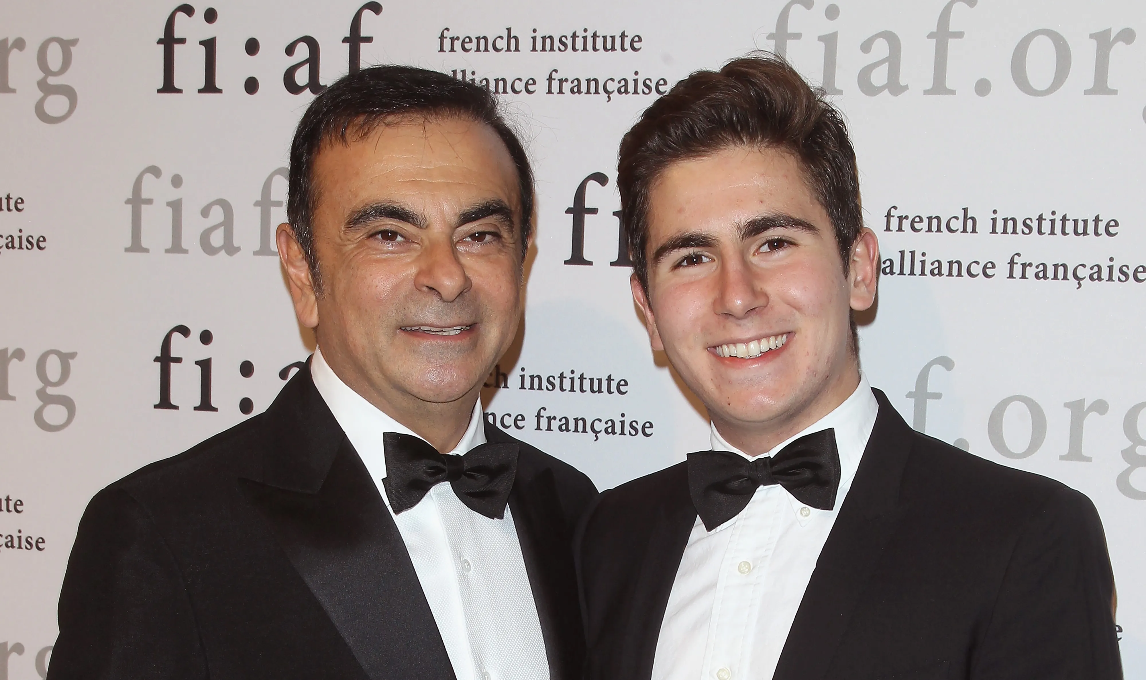 Carlos and Anthony Ghosn in 2013.