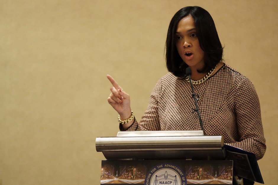 Baltimore State's Attorney Marilyn Mosby delivers the keynote address during the Women in NAACP Empowerment Forum and Brunch on  July 12, 2015.