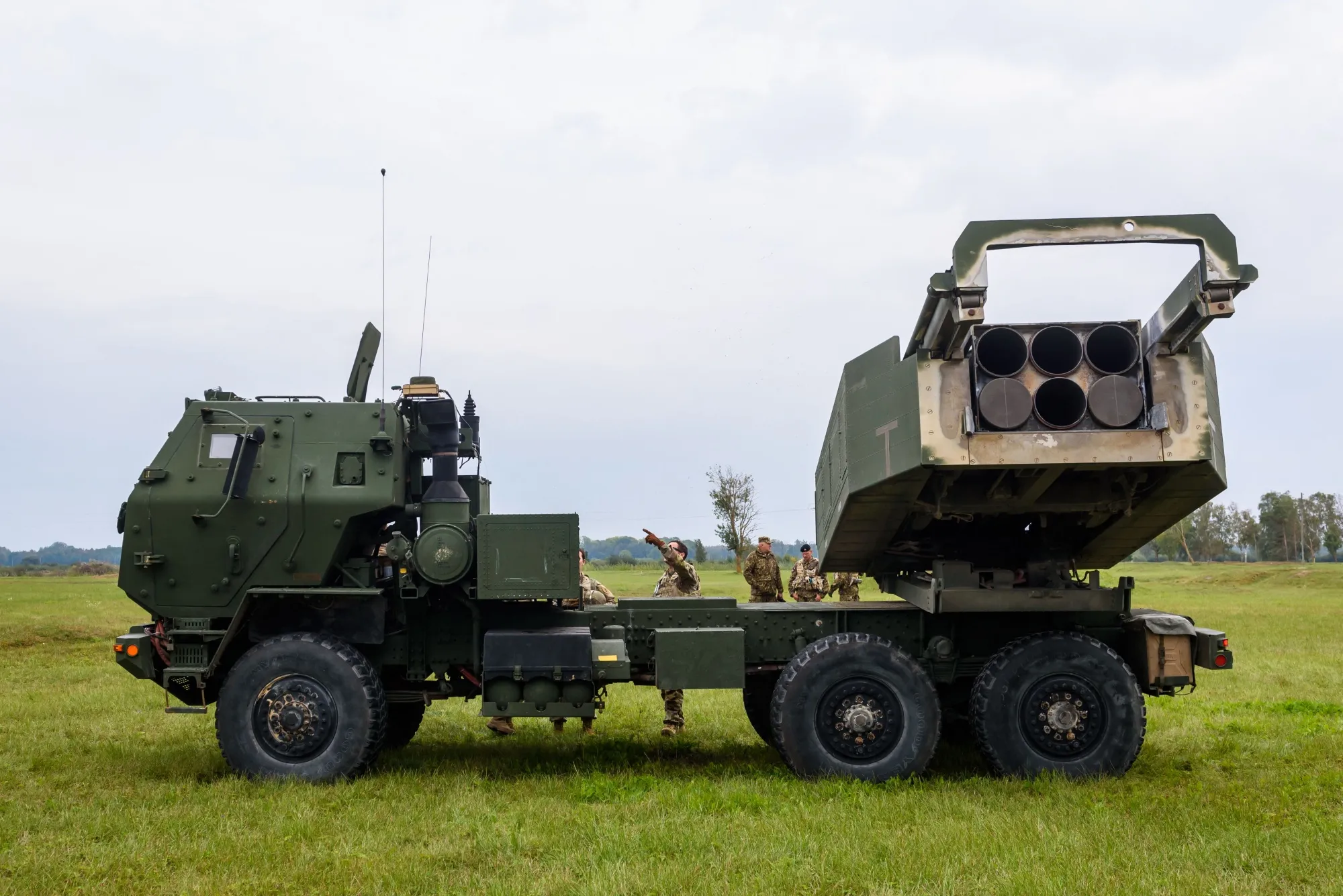 A HIMARS during a military exercise in Skede, Latvia.