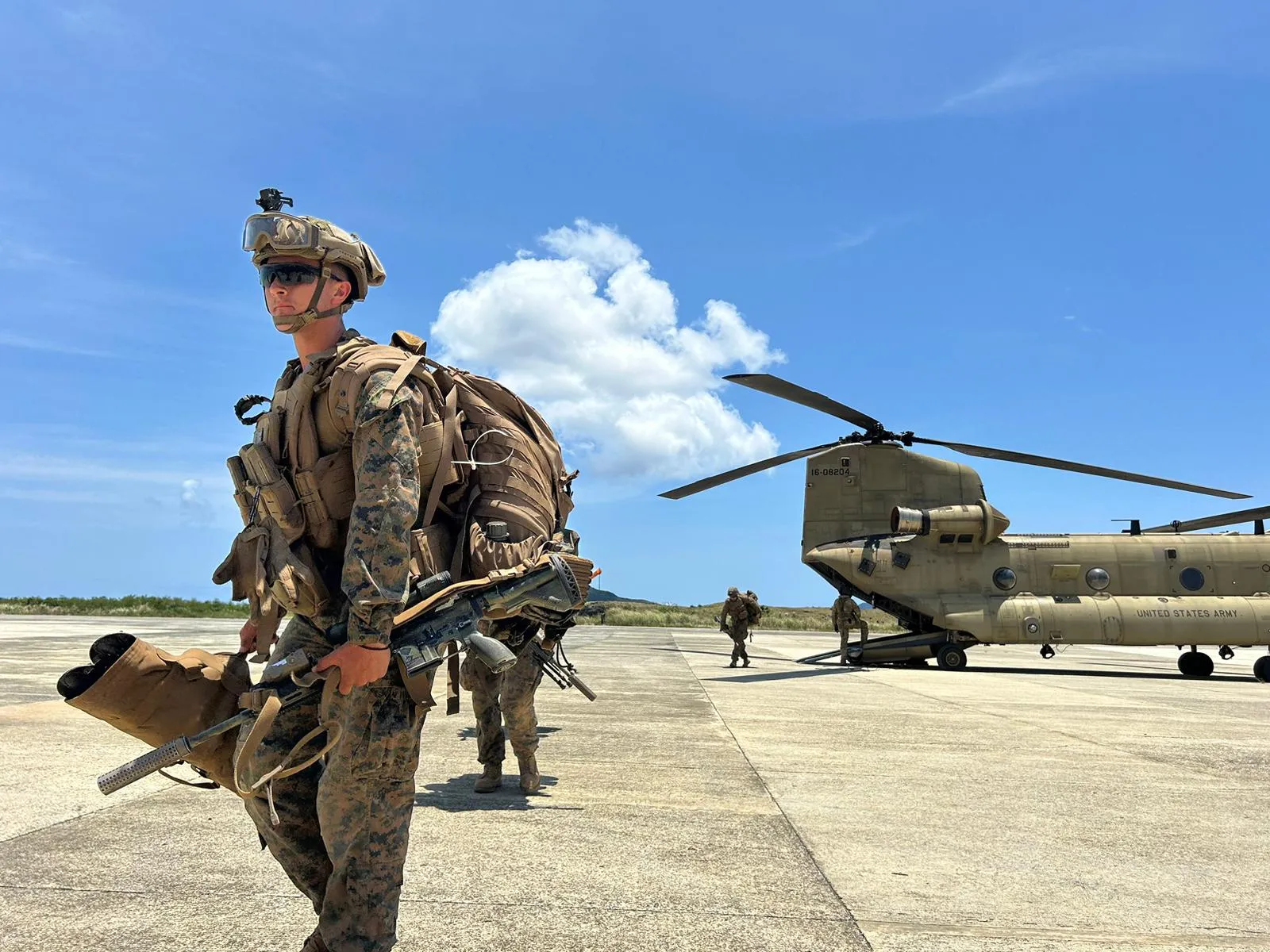 US Marines at Itbayat island on May 6.