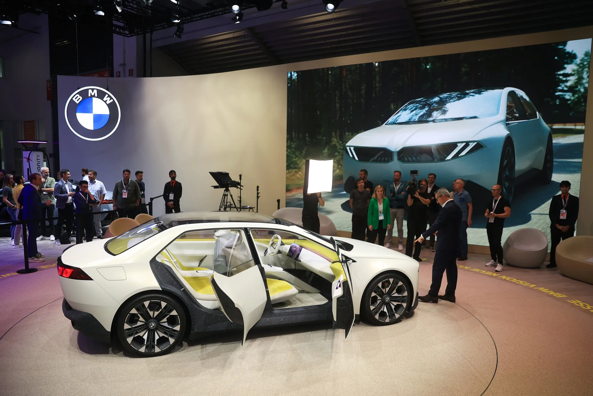 BMW AG’s Vision Neue Klasse concept car at the Munich Motor Show in Munich, Germany, in September.