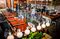 Spacious members work at the bar in Public, a restaurant in Manhattan, on March 31st, 2017. Photographer - David Williams/Bloomberg