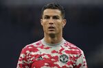 Manchester United's Cristiano Ronaldo warms up ahead of an English Premier League soccer match at the Tottenham Hotspur Stadium in London on Oct. 30, 2021. A bid by the New York Times to obtain a Las Vegas police file compiled about Cristiano Ronaldo after a Nevada woman claimed in 2018 that the international soccer star raped her in 2009 could be moved from federal to state court. (AP Photo/Frank Augstein, File)