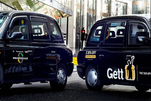 Gett black taxi cabs