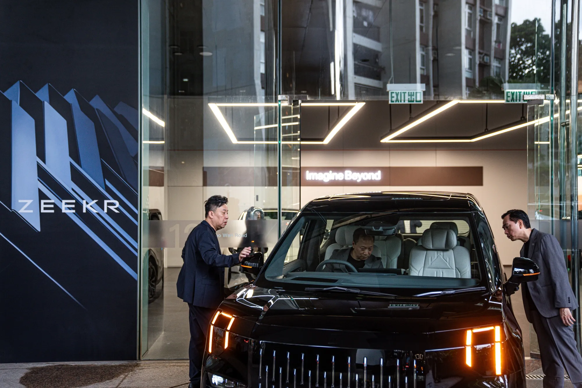 Zeekr 009 electric vehicle in Hong Kong.