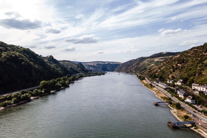 Europe’s Most Important Trade Route Is at Risk as Waters Drop