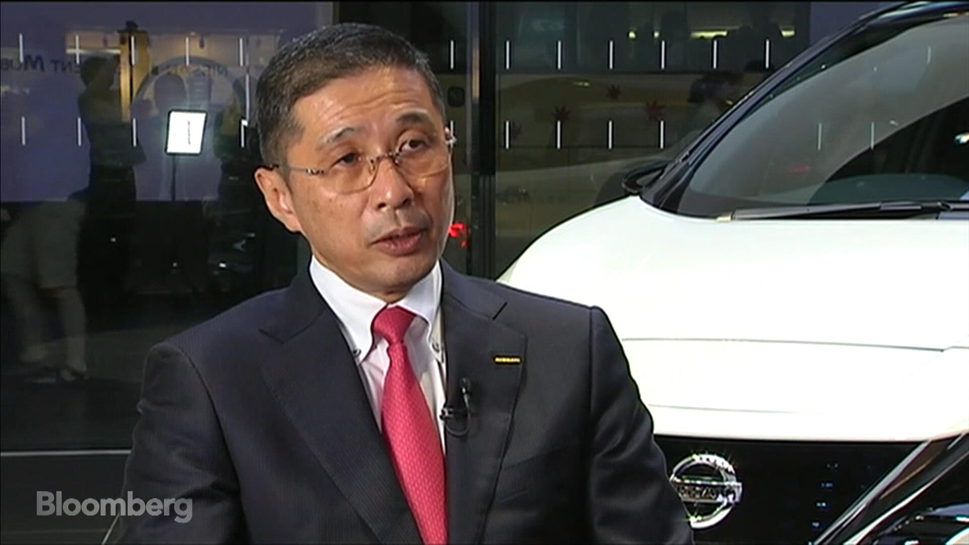 Watch Nissan CEO Welcomes More Competition In EV Market Bloomberg    1x 1 