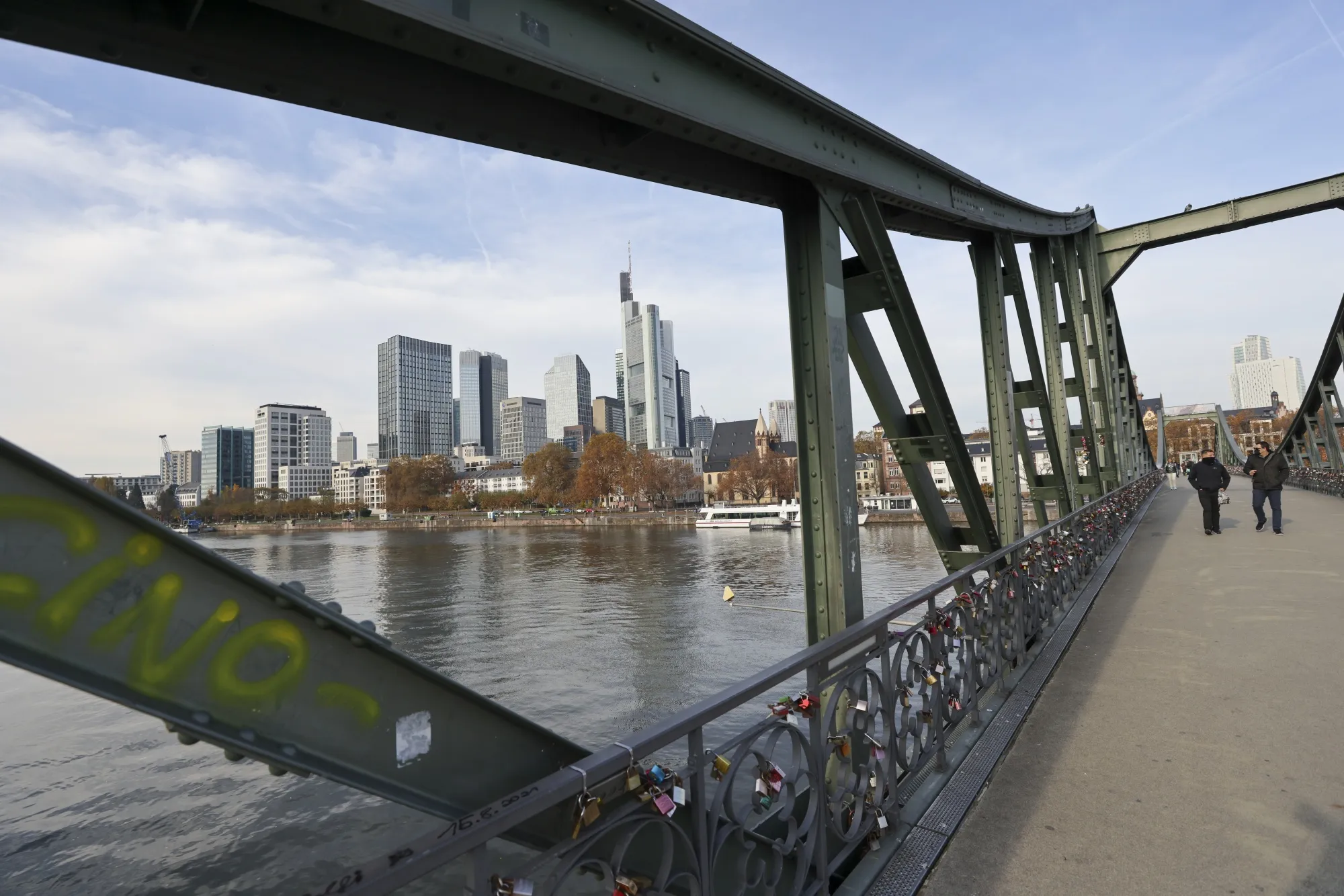 The financial district in Frankfurt.