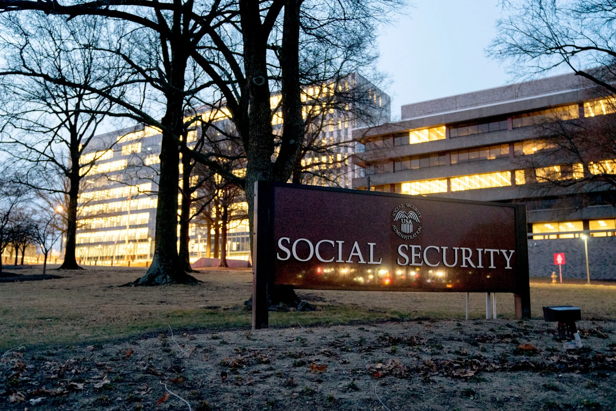 The US Social Security Administration headquarters in Woodlawn, Maryland.