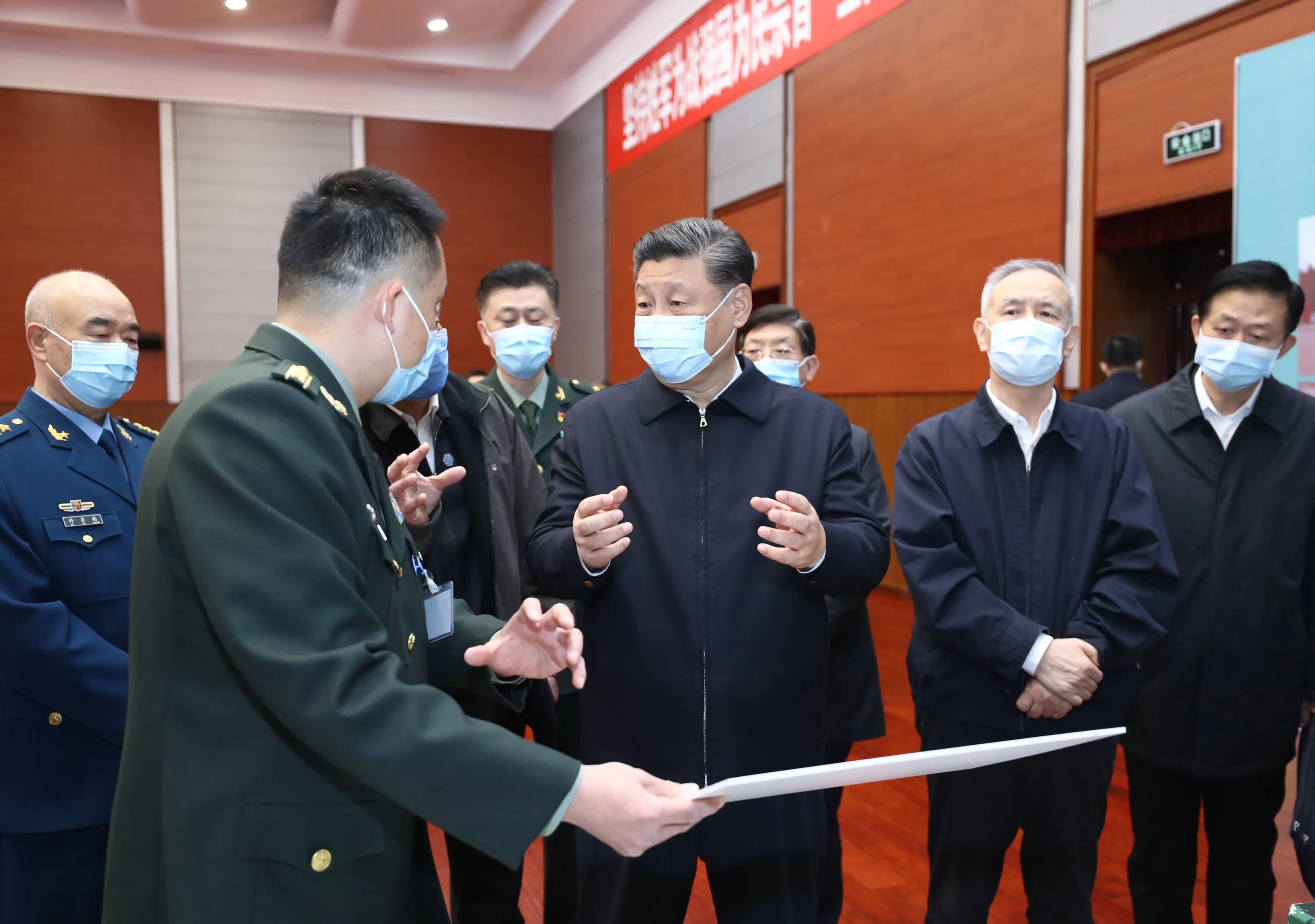 Xi Jinping visits the Academy of Military Medical Sciences in Beijing on March 2.