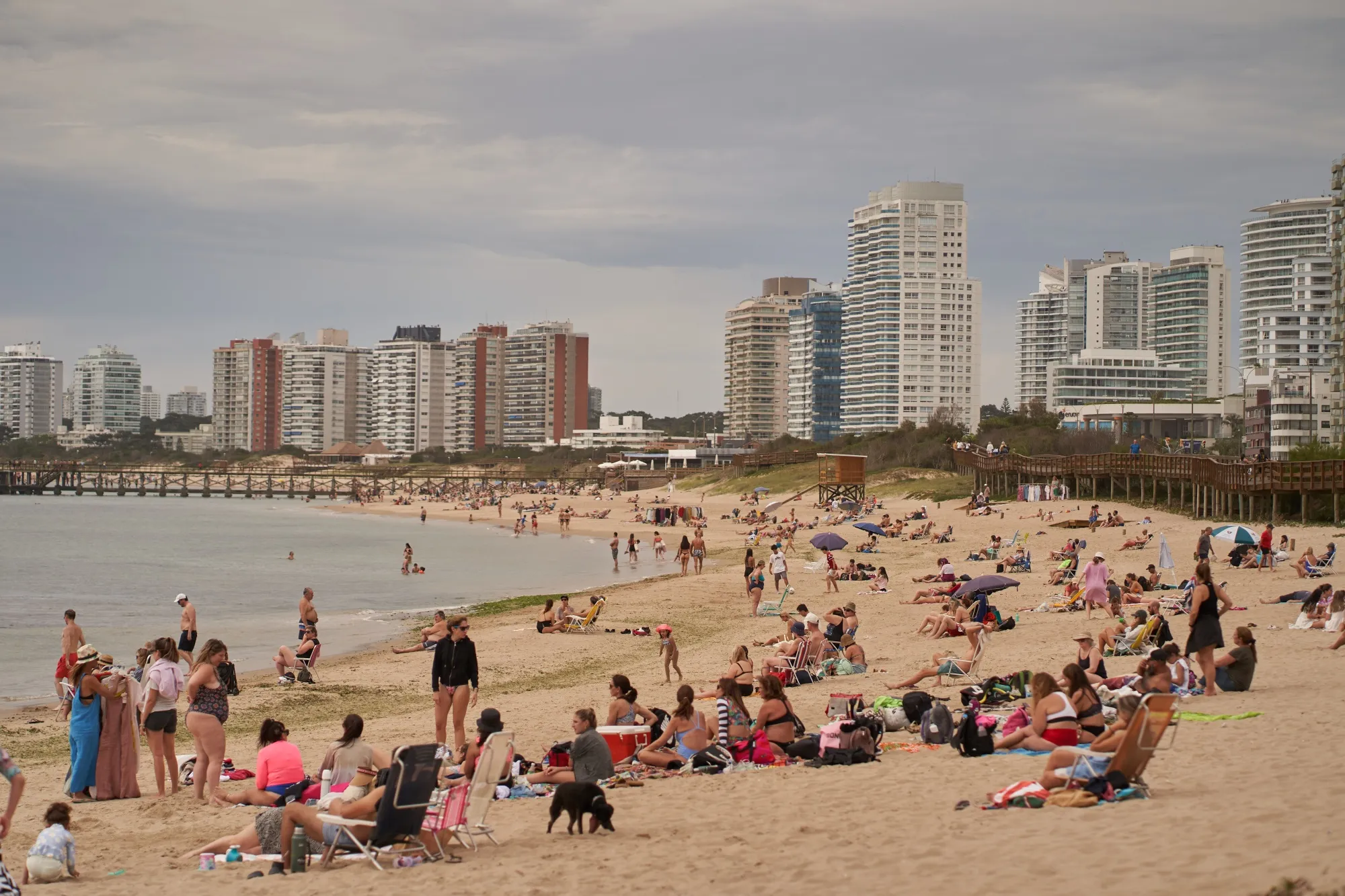 Playa Mansa en Punta del Este, Uruguay