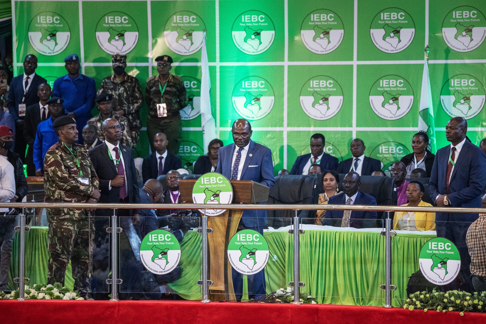 Wafula Chebukati&nbsp;announced&nbsp;the election results on Monday.