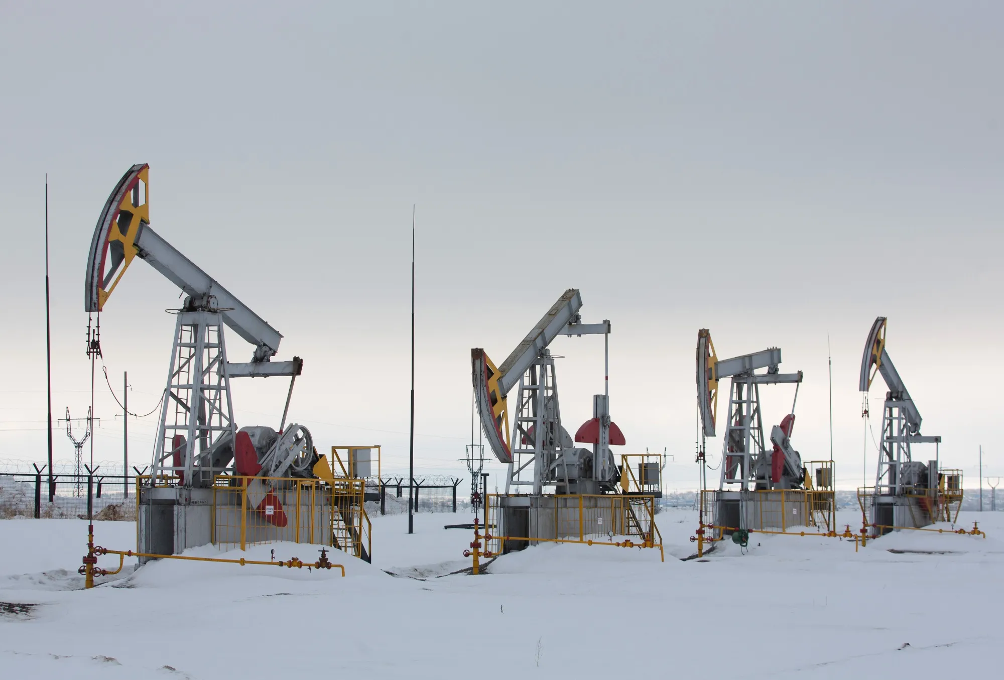 ロシア・タタルスタン共和国の石油生産施設