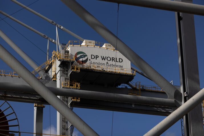 New Fourth Berth At DP World Plc's London Gateway Container Port 