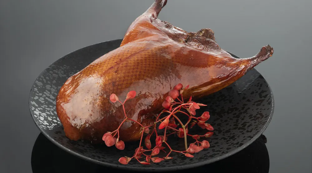 Signature Peking duck at Michelin-starred&nbsp;Hakkasan.