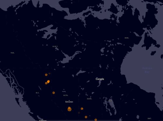 Large Methane Cloud Detected Over Prolific Canadian Gas Basin