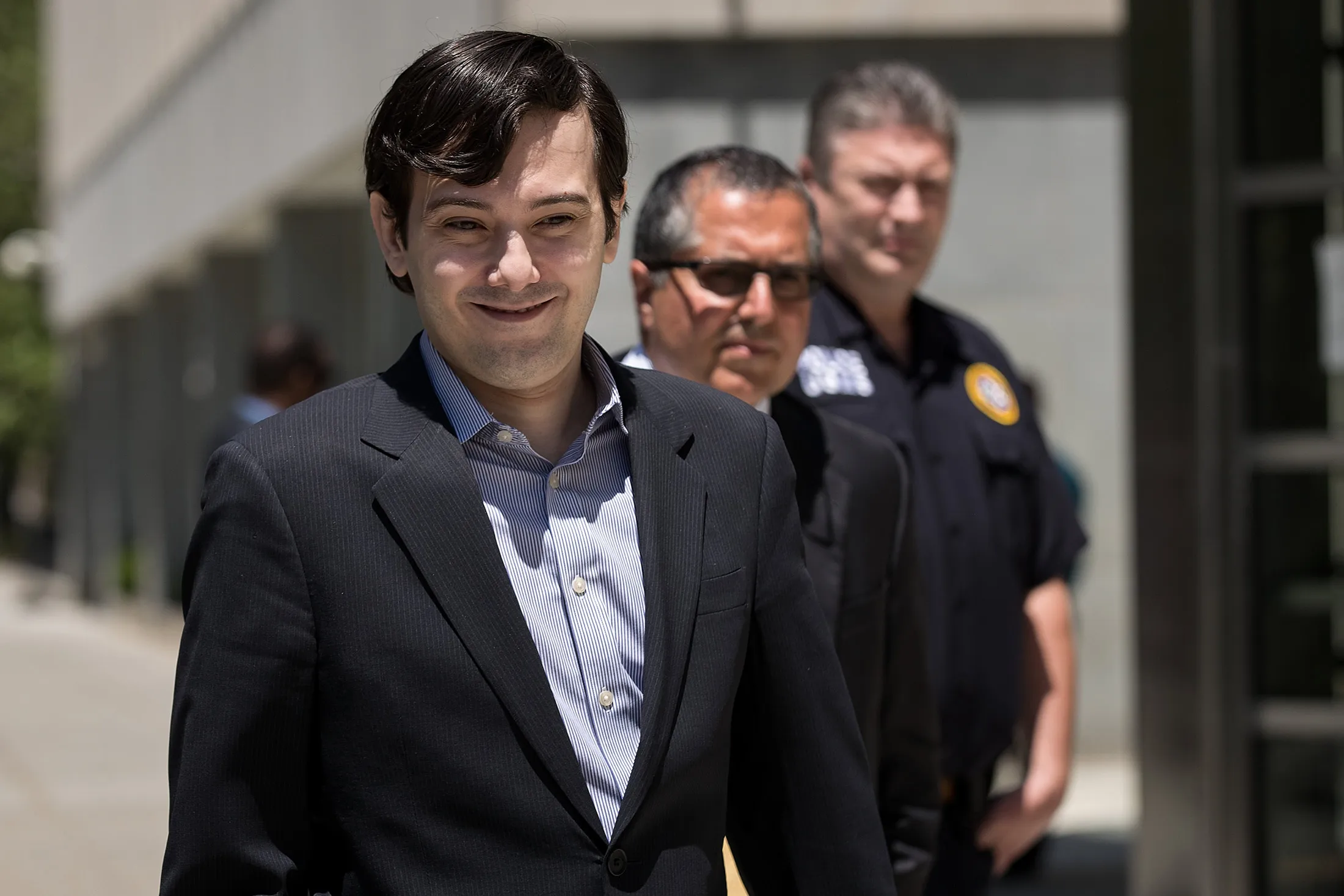 Ex-pharmaceutical executive Martin Shkreli exits the U.S. District Court for the Eastern District of New York, on June 6, in Brooklyn.
