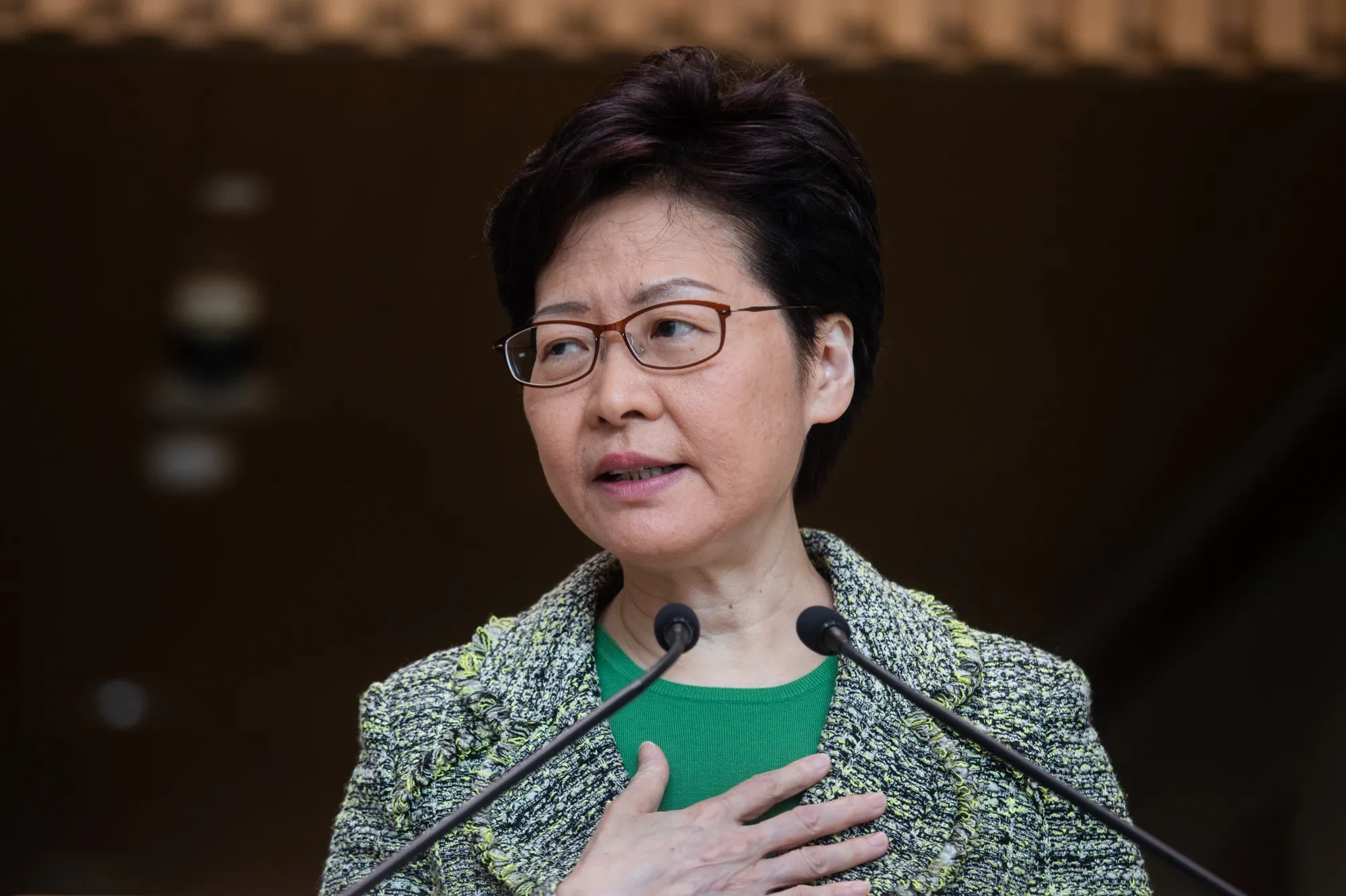 Carrie Lam on Sept. 24.