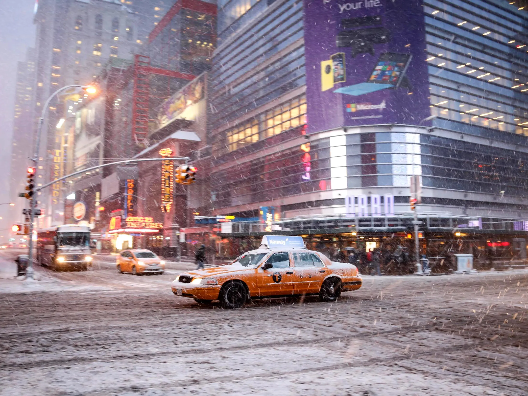 Times Square in New York on Jan. 26, 2015.
